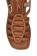 SANDÁLIA PESCADORA TRATORADA EM COURO CARAMELO