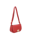 BOLSA PEQUENA EM VERNIZ VERMELHO COM FECHO CALIANDRA