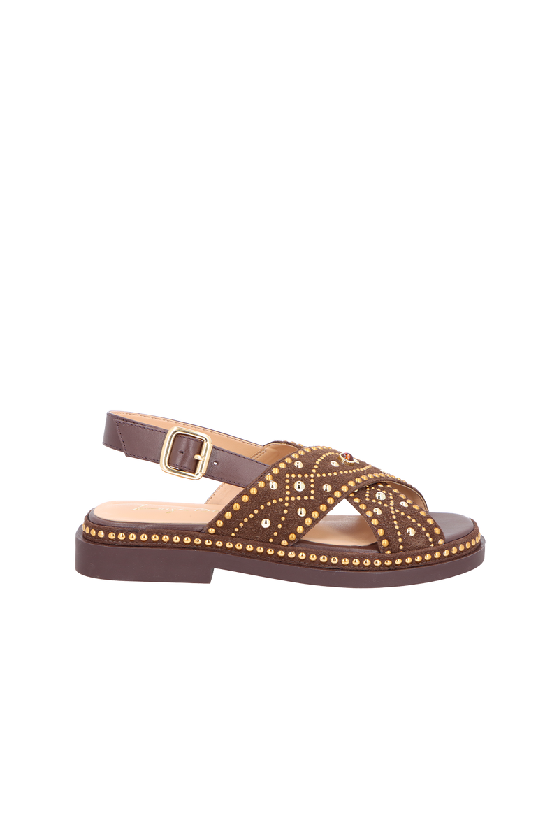 SANDÁLIA PESCADORA EM CAMURÇA MARROM CAFÉ