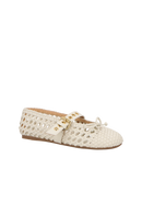 SAPATILHA EM COURO OFF WHITE TRESSÊ COM FIVELA