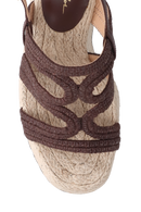 SANDÁLIA PLATAFORMA EM RÁFIA COM TIRAS ENTRELAÇADAS