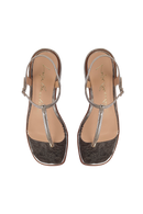 SANDÁLIA RASTEIRA TIRA VERTICAL DOURADA