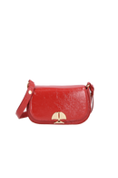 BOLSA PEQUENA EM VERNIZ VERMELHO COM FECHO CALIANDRA