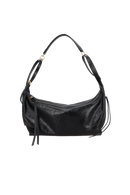 BOLSA GRANDE EM COURO ESTONADO PRETO