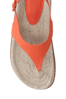 PAPETE EM CAMURÇA TANGERINA E JUTA