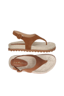 PAPETE EM CAMURÇA CARAMELO E JUTA