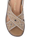 SANDÁLIA PESCADORA EM CAMURÇA BEGE FENDI