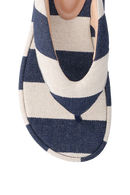 SANDÁLIA PLATAFORMA FLAT LISTRADA AZUL NAVAL