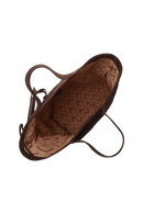 BOLSA GRANDE MINIMALISTA EM CAMURÇA MARROM CAFÉ