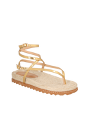 PAPETE METALIZADA OURO COM TIRAS FINAS