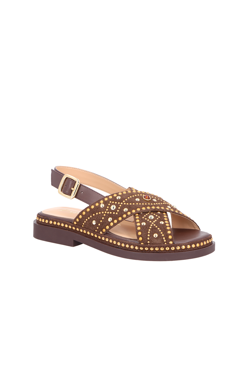 SANDÁLIA PESCADORA EM CAMURÇA MARROM CAFÉ