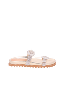 PAPETE EM COURO DOURADO COM FIVELAS DE STRASS