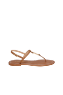 SANDÁLIA RASTEIRA TIRA ÚNICA LB EM COURO CARAMELO